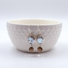 Luxurious Sterling Silver Coin Pearl Smokey Quartz Earrings