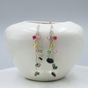 Sterling Silver Colourful Tourmaline Beaded Earrings