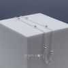 Sterling Silver Dainty Ball Chain Necklace 42 cm