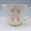 Sterling Silver Dazzle Drop Rose Quartz Earrings