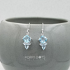 Sterling Silver Dazzle Me Blue Topaz Earrings