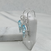 Sterling Silver Dazzle Me Blue Topaz Earrings