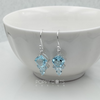 Sterling Silver Dazzle Me Blue Topaz Earrings