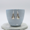 Sterling Silver Fancy Teardrop Pearl Earrings