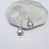 Sterling Silver Filigree Teardrop Pearl Earrings