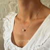 Sterling Silver Floating Freshwater Pearl Necklace