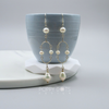 Sterling Silver Freshwater Pearl Cascade Earrings