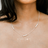Sterling Silver Triple Three Pearl Necklace