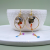 The Empress: Tourmaline Gold-Plated Sterling Silver Hoop Earrings