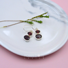 Luxurious Double Oval Garnet Earrings