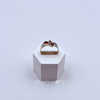 Sterling Silver multiform Garnet Ring