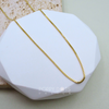 Sterling Silver Gold Plated 50 cm cube chain
