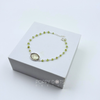 Sterling Silver Green Amethyst and Peridot Bracelet