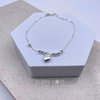 Sterling Silver Heart and Ball Bracelet
