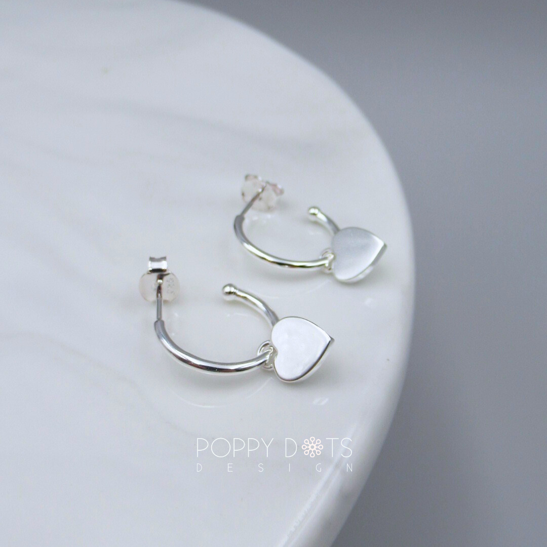 Sterling Silver Pretty Woman Love Hoops