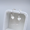 Sterling Silver Pretty Woman Love Hoops