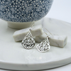 Sterling Silver Lace Teardrop Earrings