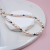 Sterling Silver Lapis Lazuli and Freshwater Pearl Necklace
