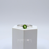 Sterling Silver Solitaire Peridot Ring