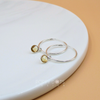 Sterling Silver 2-in-1 Citrine Quartz Hoop Earrings