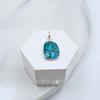 Sterling Silver Turquoise Modern Pendant