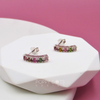 Sterling Silver Mixed Tourmaline Modern Studs