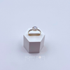 Sterling Silver Engraved Band Round Moonstone Ring