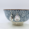 Sterling Silver Teardrop Mother of Pearl Earrings