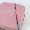 Luxurious Sterling Silver Rainbow Zirconia Tennis Bracelet