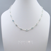 Sterling Silver Oval Blue Topaz Necklace