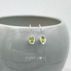 Load image into Gallery viewer, Sterling Silver Oval Peridot Fixed Hook Earrings