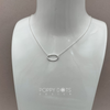 Load image into Gallery viewer, Sterling Silver Oval Necklace