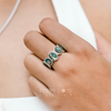 Sterling Silver Chunky Oval Shell Ring