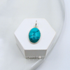 Sterling Silver Oval Turquoise Pendant