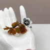 Load image into Gallery viewer, Sterling Silver Oxidised Desert Daisy Ring