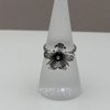 Sterling Silver Oxidised African Daisy Ring