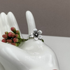 Sterling Silver Oxidised Golden Daisy Ring