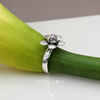 Sterling Silver Oxidised Ocean Daisy Ring