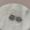 Load image into Gallery viewer, Sterling Silver Oxidised floral filigree earrings