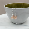Load image into Gallery viewer, Sterling Silver Peach Coin Pearl Earrings