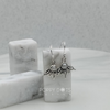 Sterling Silver Pearl Upside Down Lotus Earrings