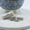 Sterling Silver Petal Fan Earrings