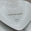 Sterling Silver Petite Heart Necklace