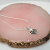 Sterling Silver Petite Heart Pearl Pendant