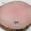 Load image into Gallery viewer, Sterling Silver Petite Heart Pearl Pendant