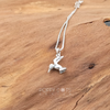 Load image into Gallery viewer, Sterling Silver Petite Hummingbird Pendant