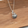 Sterling Silver Protea Pendant