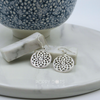 Sterling Silver Rosette Filigree Earrings