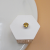 Sterling Silver Round Citrine Quartz Slider Pendant