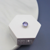 Sterling Silver Round Tanzanite Slider Pendant